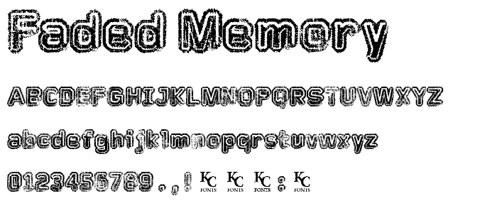 Faded Memory font